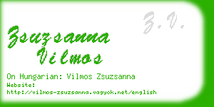 zsuzsanna vilmos business card